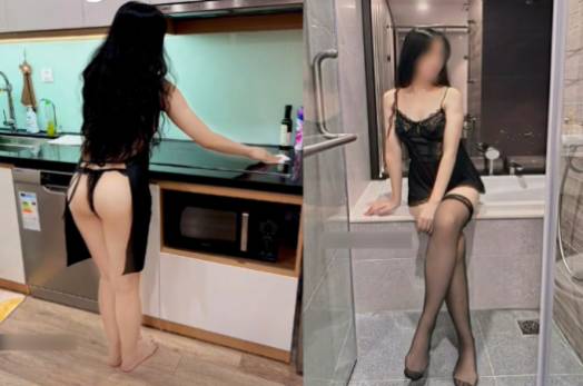 Lan Anh chào bạn của chồng với vẻ quyến rũ