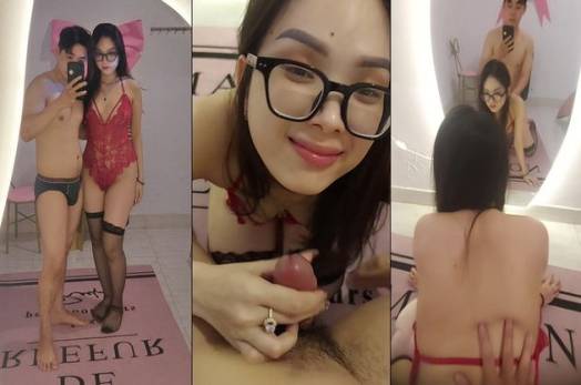 Em sinh viên kính cận lộ clip sex với người yêu sau khi chia tay – Phần 6